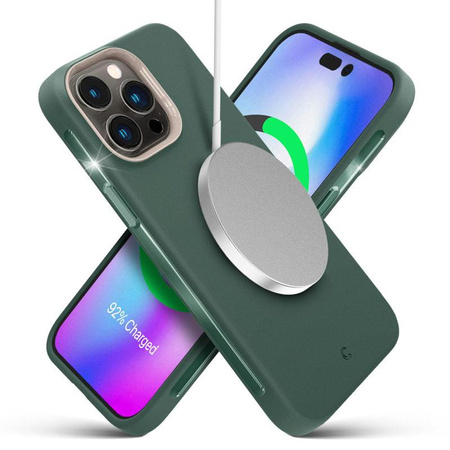 Spigen Cyrill Ultra Color MagSafe - Coque pour iPhone 14 Pro Max (Kale)