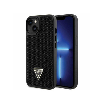 Guess Rhinestone Triangle - pouzdro pro iPhone 14 (černé)