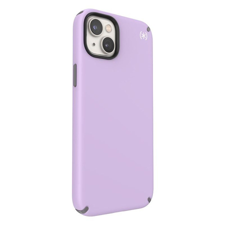 Speck Presidio2 Pro - Coque antibactérienne pour iPhone 14 Plus (Spring Purple / Cloudygrey / White)