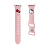 Hello Kitty Silicone Kitty Head - Apple Watch Armband 42/44/45/49 mm (Rosa)