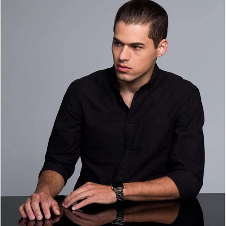 Case-Mate Linked - Rozsdamentes acél szíj Apple Watch 42/44/45/49 (Fekete fényes / Szürke matt)