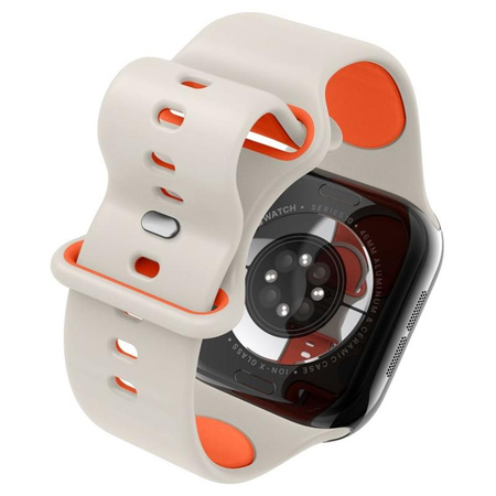 Spigen Nano Pop – Armband für Apple Watch 44/45/46/49 mm (Orange Beige)