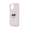 Karl Lagerfeld IML Choupette Head & Monogram - iPhone 15 / 14 / 13 Tasche (rosa)