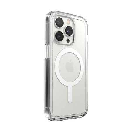 Speck Gemshell + MagSafe - Hülle für iPhone 14 Pro mit MICROBAN halb (Klar)