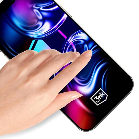 3mk HardGlass Max - Tvrzené sklo s aplikátorem pro iPhone 16 Pro / iPhone 17 (Černý)