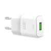 PURO Mini chargeur rapide de voyage blanc - Chargeur rapide USB-A 12 W 2,4 A (blanc)