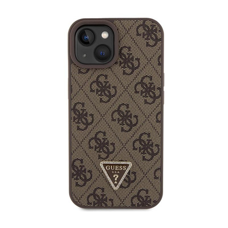 Guess Crossbody 4G Metal Logo - Coque iPhone 15 (marron)