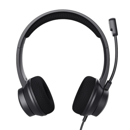 Trust Ayda - Fejhallgató mikrofonnal USB-A/USB-C és ENC (fekete)