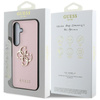 Guess Grained Big 4G Logo Small Classic Logo - Etui do Samsung Galaxy S25 (różowy)