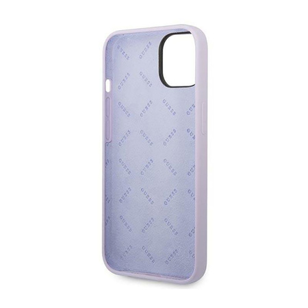Guess Silikon Vintage - iPhone 14 Hülle (lila)