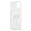 Karl Lagerfeld Karl's Head Glitter - iPhone 13 tok (ezüst)