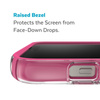 Speck Presidio Perfect-Clear with Impact Geometry + MagSafe - Etui iPhone 14 / iPhone 13 z powłoką MICROBAN (Clear / Digital Pink)