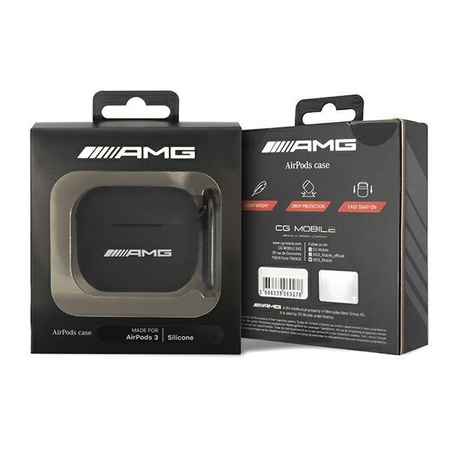 AMG Silicone Big Logo - Etui AirPods 3 (czarny)