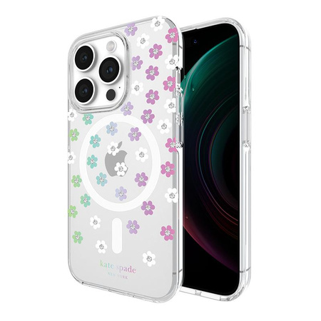 Kate Spade New York Ochranné pouzdro MagSafe - iPhone 15 Pro (Scattered Flowers)