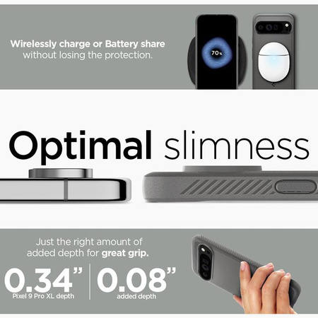 Spigen Rugged Armor - Pouzdro pro Google Pixel 9 Pro XL (Marble Grey)