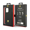 Ferrari Liquid Silicone Case Metal Logo MagSafe - pouzdro pro iPhone 14 Pro Max (černé)