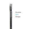Speck Presidio Perfect-Clear with Glitter - iPhone 14 Plus Case with MICROBAN Coating (Clear / Gold Glitter)