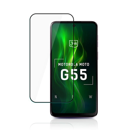 3mk HardGlass Max Lite - Edzett üveg a Motorola Moto G55 5G készülékhez (fekete)