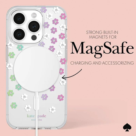 Kate Spade New York étui protecteur MagSafe - iPhone 15 Pro (Fleurs éparses)