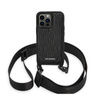 Karl Lagerfeld monogramos plakett logópánt - iPhone 14 Pro tok (fekete)