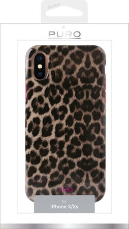 PURO Glam Leopard Cover - iPhone Xs / X tok (Leo 2)