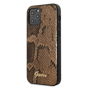 Guess Python Collection - Coque iPhone 12 Pro Max (marron)