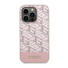 Guess GCube Stripes MagSafe - Schutzhülle für iPhone 14 Pro Max (Pink)