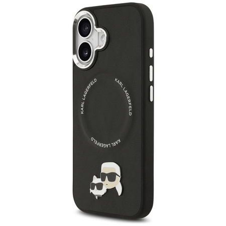 Karl Lagerfeld Karl & Choupette Pins MagSafe - Case for iPhone 17 (black)