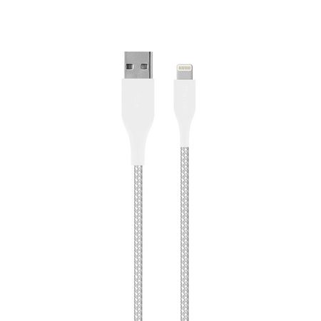PURO Fabric Ultra Strong - Câble tressé USB-A / Lightning MFi 2m (blanc)