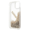 Guess Glitter Vintage Script - Coque iPhone 12 Pro Max (Or)