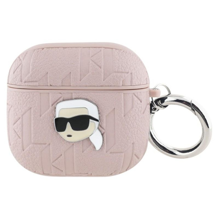 Karl Lagerfeld Monogram Karl Head - Etui AirPods 4 (różowy)