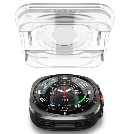 Spigen GLAS.TR EZ FIT 2-Pack - Tempered glass for Samsung Galaxy Watch Ultra 47 mm (2025/2024) (2 pieces)