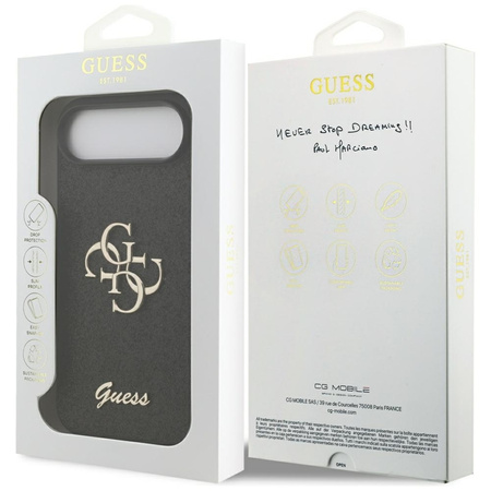 Guess Fixed Glitter Big 4G - Hülle iPhone Air (schwarz)