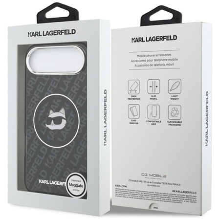 Karl Lagerfeld IML Choupette Head Logo MagSafe - Hülle iPhone Air (schwarz)