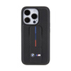 BMW Grip Stand Smooth & Perforated - pouzdro pro iPhone 15 Pro (černé)