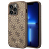 Guess 4G Metal Gold Logo  Case iPhone 14 Pro Max (Brown)