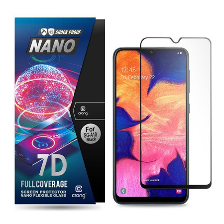 Crong 7D Nano Flexible Glass - 9H hybrid glass for the entire screen of Samsung Galaxy A10