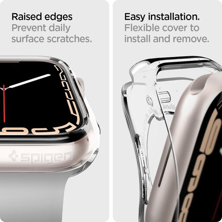 Spigen Liquid Crystal - Pouzdro pro Apple Watch 41 mm (Průhledné)