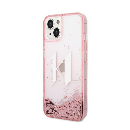 Karl Lagerfeld Liquid Glitter Big Logo Case - iPhone 14 Case (pink)