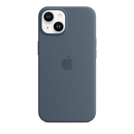 Apple Silicone Case - Silicone Case with MagSafe for iPhone 14 (storm blue)