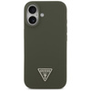 Guess Silicone Triangle Logo MagSafe - Hülle iPhone 17 (khaki)