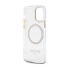 Guess Metal Outline MagSafe - Etui iPhone 12 / iPhone 12 Pro (przezroczysty / złoty)