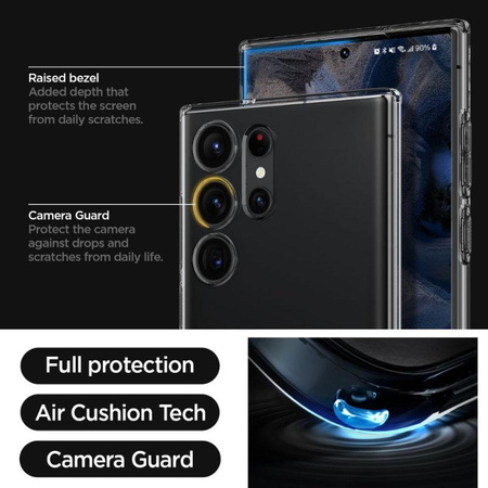 Spigen Liquid Crystal - tok Samsung Galaxy S23 Ultra készülékhez (Space Crystal)