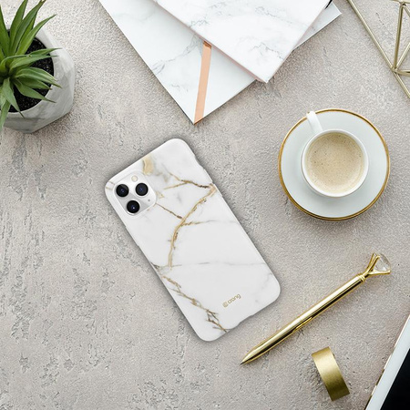 Crong márvány tok - iPhone 11 Pro tok (fehér)