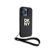 DKNY Wrist Strap Stock Logo - Hülle für iPhone 15 Pro (Schwarz)