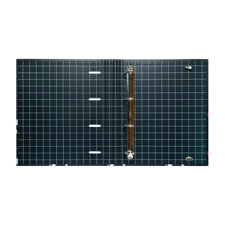 Line Friends BT21 - Ring binder for document storage with rubber band (4 rings)