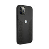 BMW Leather Curve Perforált bőr - tok iPhone 12 / iPhone 12 Pro készülékhez (fekete)