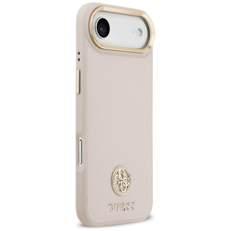 Guess Grained Strass Logo MagSafe - Case iPhone Air (pink)
