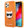 Karl Lagerfeld Choupette Head - pouzdro pro iPhone 12 Pro Max (fluo oranžová)