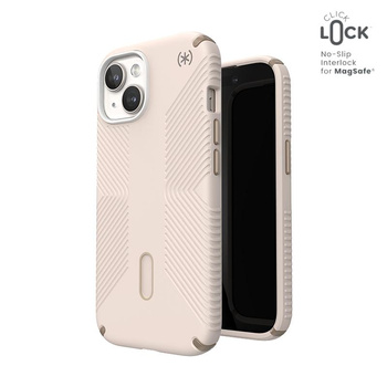 Speck Presidio2 Grip ClickLock & MagSafe - Etui iPhone 16e / iPhone 15 / iPhone 14 / iPhone 13 (Bleached Bone / Heirloom Gold / Hazel Brown)